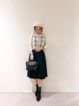 RISA HARADAさん（レディース・165cm）の秋コーディネート