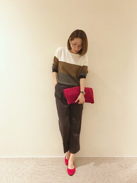 RISA HARADAさん（レディース・165cm）の秋コーディネート