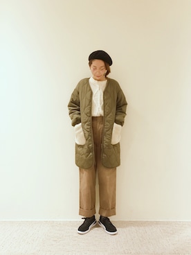 RISA HARADAさん（レディース・165cm）の冬コーディネート