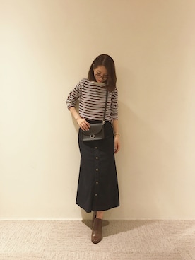 RISA HARADAさん（レディース・165cm）の秋コーディネート