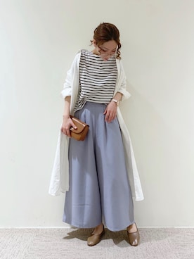 「Te chichi TERRASSE」｜「アイテム（その他シューズ）」を使った、RISA HARADAさん（レディース・165cm）の冬コーディネート