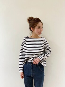 「ボーター」｜RISA HARADAさん（レディース・165cm）の春コーディネート