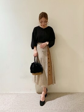 RISA HARADAさん（レディース・165cm）の秋コーディネート