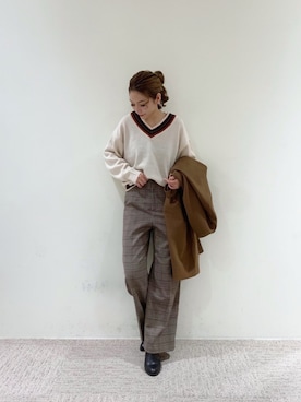 RISA HARADAさん（レディース・165cm）の秋コーディネート