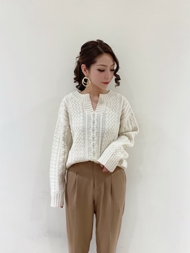 RISA HARADAさん（レディース・165cm）の冬コーディネート