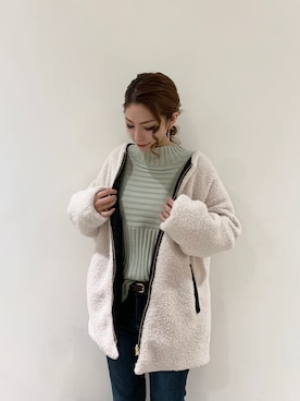 RISA HARADAさん（レディース・165cm）の冬コーディネート