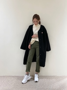 RISA HARADAさん（レディース・165cm）の冬コーディネート