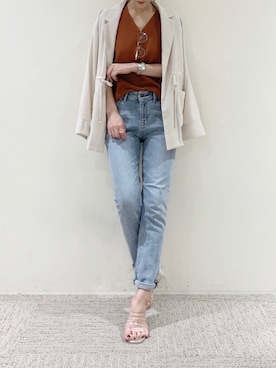 RISA HARADAさん（レディース・165cm）の夏コーディネート