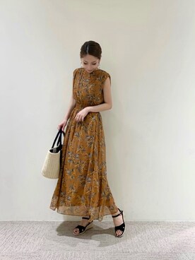 Te Chichi テチチ のワンピース ドレス オレンジ系 を使った人気ファッションコーディネート Wear