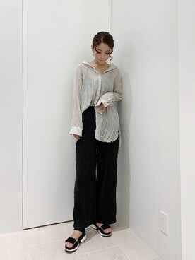 RISA HARADAさん（レディース・165cm）の夏コーディネート