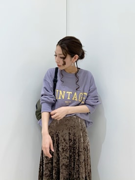 RISA HARADAさん（レディース・165cm）の秋コーディネート