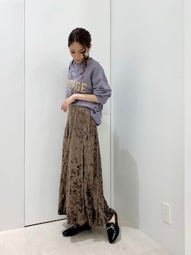 RISA HARADAさん（レディース・165cm）の秋コーディネート