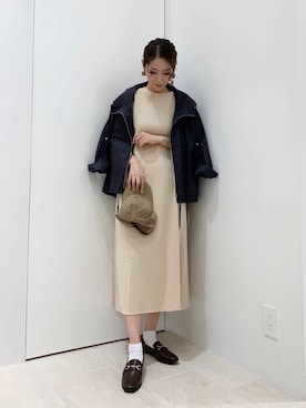 「秋のマイ旬スタイル」｜「アイテム（マウンテンパーカー）」を使った、RISA HARADAさん（レディース・165cm）の秋コーディネート