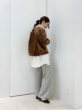 RISA HARADAさん（レディース・165cm）の冬コーディネート