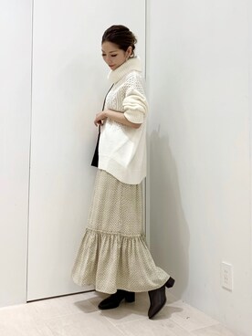 RISA HARADAさん（レディース・165cm）の冬コーディネート