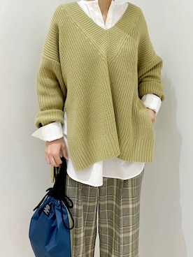 RISA HARADAさん（レディース・165cm）の冬コーディネート