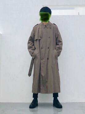 「no brand（ノーブランド）のアイテム（ダウンジャケット/コート）」を使った、Edo.さん（メンズ・162cm）の冬コーディネート