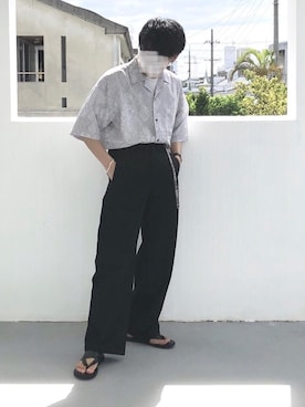 「SENSE OF PLACE by URBAN RESEAR」｜「アイテム（アクセサリー）」を使った、Edo.さん（メンズ・162cm）の夏コーディネート