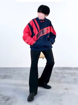 「PUMA（プーマ）のアイテム（ナイロンジャケット）」を使った、Edo.さん（メンズ・162cm）の秋コーディネート