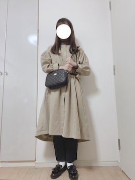 「HONEYSUCKLE ROSE」｜nanaさん（レディース・157cm）の冬コーディネート