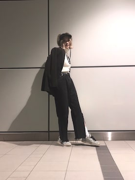 「stansmith」｜Sariさん（レディース・159cm）の冬コーディネート