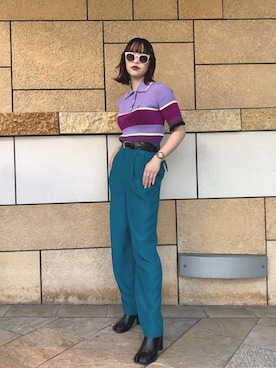 「JEAN PAUL KNOTT」｜Sariさん（レディース・159cm）の夏コーディネート