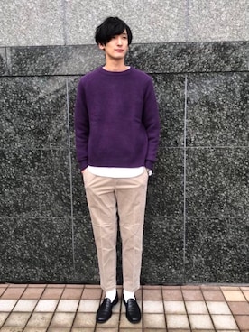 よしださん（メンズ・188cm）の冬コーディネート