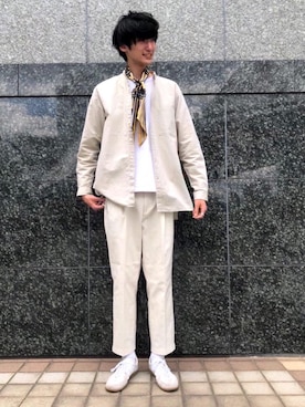 「green label relaxing（グリーンレーベルリラクシング）のアイテム」を使った、よしださん（メンズ・188cm）の春コーディネート