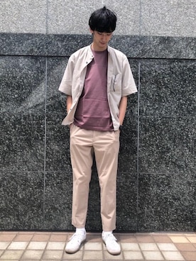 「green label relaxing（グリーンレーベルリラクシング）のアイテム」を使った、よしださん（メンズ・188cm）の夏コーディネート