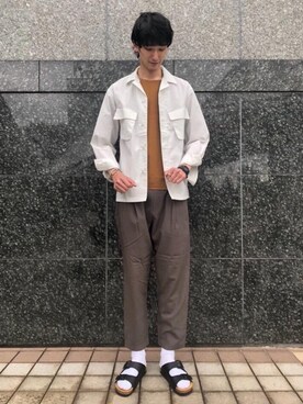 「green label relaxing（グリーンレーベルリラクシング）のアイテム」を使った、よしださん（メンズ・188cm）の夏コーディネート