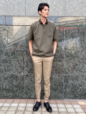 「green label relaxing（グリーンレーベルリラクシング）のアイテム」を使った、よしださん（メンズ・188cm）の夏コーディネート