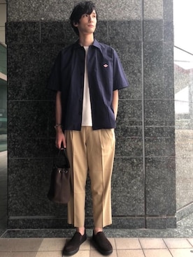 「green label relaxing（グリーンレーベルリラクシング）のアイテム」を使った、よしださん（メンズ・188cm）の夏コーディネート