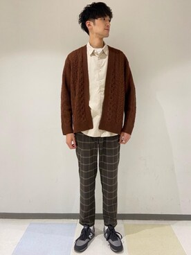 「green label relaxing（グリーンレーベルリラクシング）のアイテム」を使った、よしださん（メンズ・188cm）の秋コーディネート