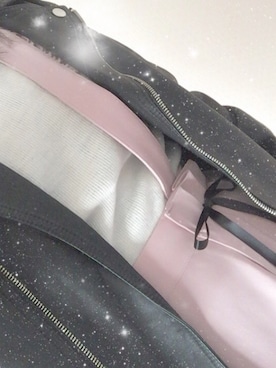 「AS KNOW AS plus（アズノゥアズプラス）のアイテム（ライダースジャケット）」を使った、♡ ayana ♡さん（レディース・148cm）の冬コーディネート