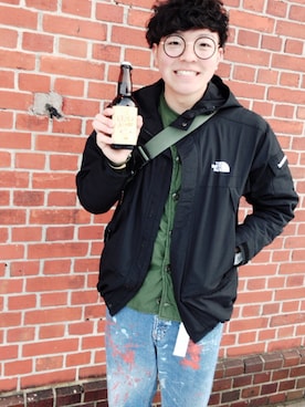 「函館」｜「アイテム（ジャケット/アウター）」を使った、POLER ボーイさん（メンズ・169cm）の春コーディネート
