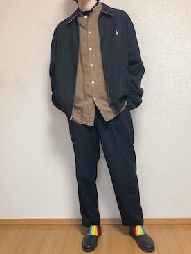 「秋のマイ旬スタイル」｜「アイテム（レインシューズ）」を使った、KOBAさん（メンズ・178cm）の秋コーディネート