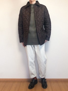 「LAVENHAM（ラベンハム）のアイテム（その他アウター）」を使った、KOBAさん（メンズ・178cm）の冬コーディネート