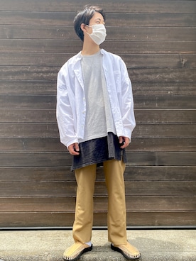 「WhoWhat（フーワット）のアイテム（トップス）」を使った、つさん（メンズ・172cm）の春コーディネート