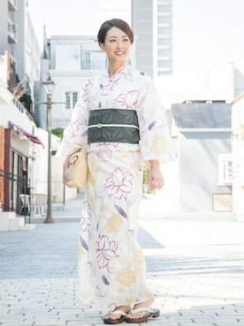 「Macle（マクレ）のアイテム」を使った、SOUBIENさん（レディース・169cm）の夏コーディネート