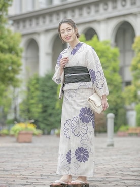 「Macle（マクレ）のアイテム」を使った、SOUBIENさん（レディース・163cm）の夏コーディネート