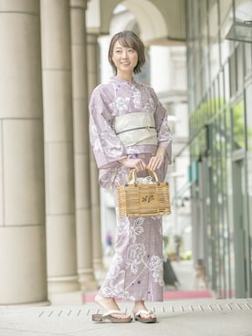 「Macle（マクレ）のアイテム」を使った、SOUBIENさん（レディース・169cm）の夏コーディネート