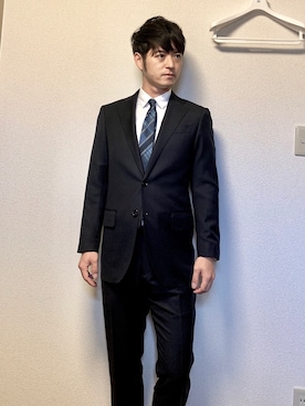 「ZOZO（ゾゾ）のアイテム（セットアップ）」を使った、Nachopさん（メンズ・166cm）の秋コーディネート