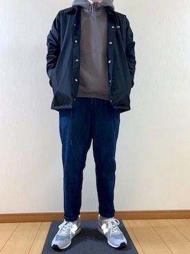 「STUSSY（ステューシー）のアイテム（ブルゾン）」を使った、Ryuto☺︎相互さん（メンズ・165cm）の春コーディネート
