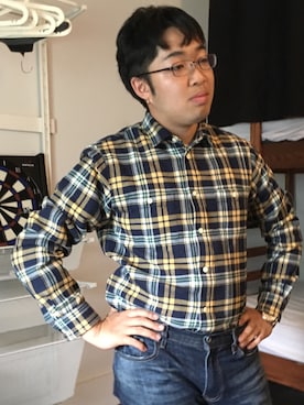 「アイテム（ピアス（両耳用）、ベージュ系）」を使った、ひっささん（メンズ・175cm）の夏コーディネート