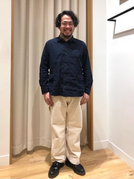 「SMITH'S（スミス）のアイテム（パンツ）」を使った、たにさん（メンズ・170cm）の秋コーディネート