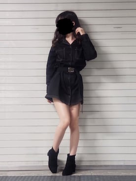 「jeans（ジーンズ）のアイテム」を使った、まゆさん（レディース・160cm）の秋コーディネート