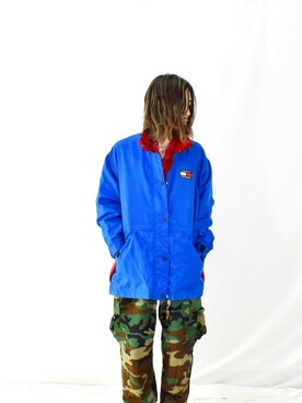 Tommy Hilfiger トミーヒルフィガー のナイロンジャケットを使ったメンズ人気ファッションコーディネート Wear