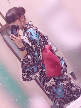 「アイテム（浴衣）」を使った、marinaさん（レディース・158cm・20代）の夏コーディネート