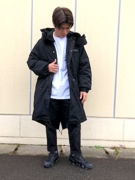 「AVIREX DEPOT」｜「アイテム（モッズコート）」を使った、wasabiさん（メンズ・168cm）の冬コーディネート