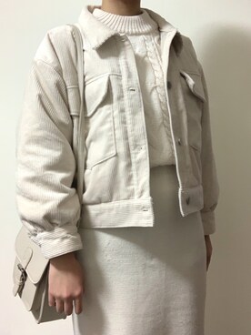 ジャケット/アウターを使った「白タイトスカート」の人気 